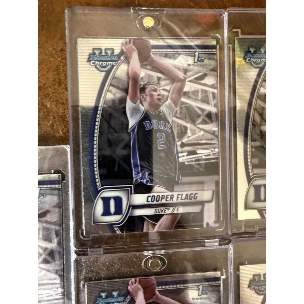 Lot Of 9 2025 Bowman Chrome U Basketball COOPER FLAGG 1st Bowman Duke And Mcdon